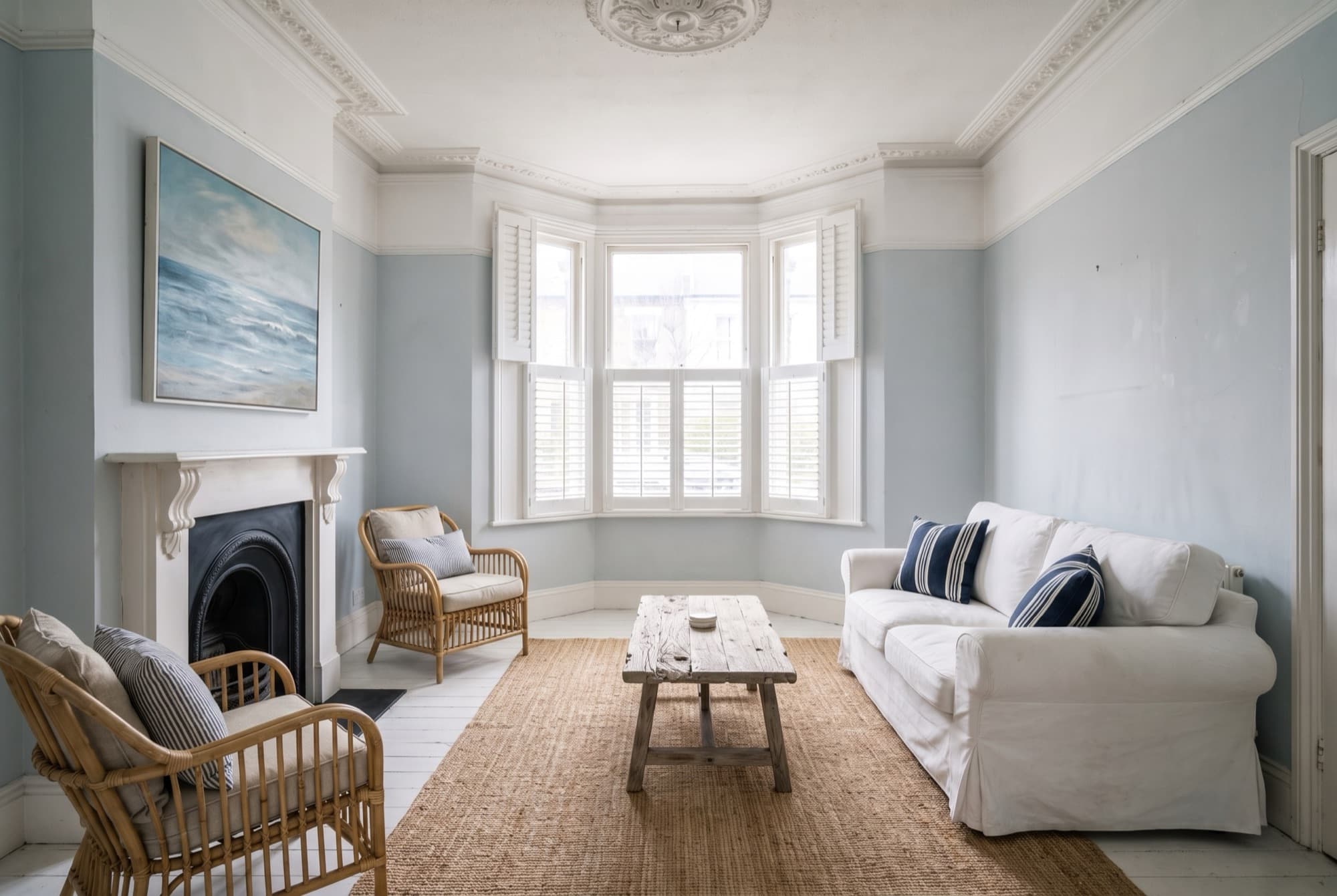 Front reception, restyled Coastal
